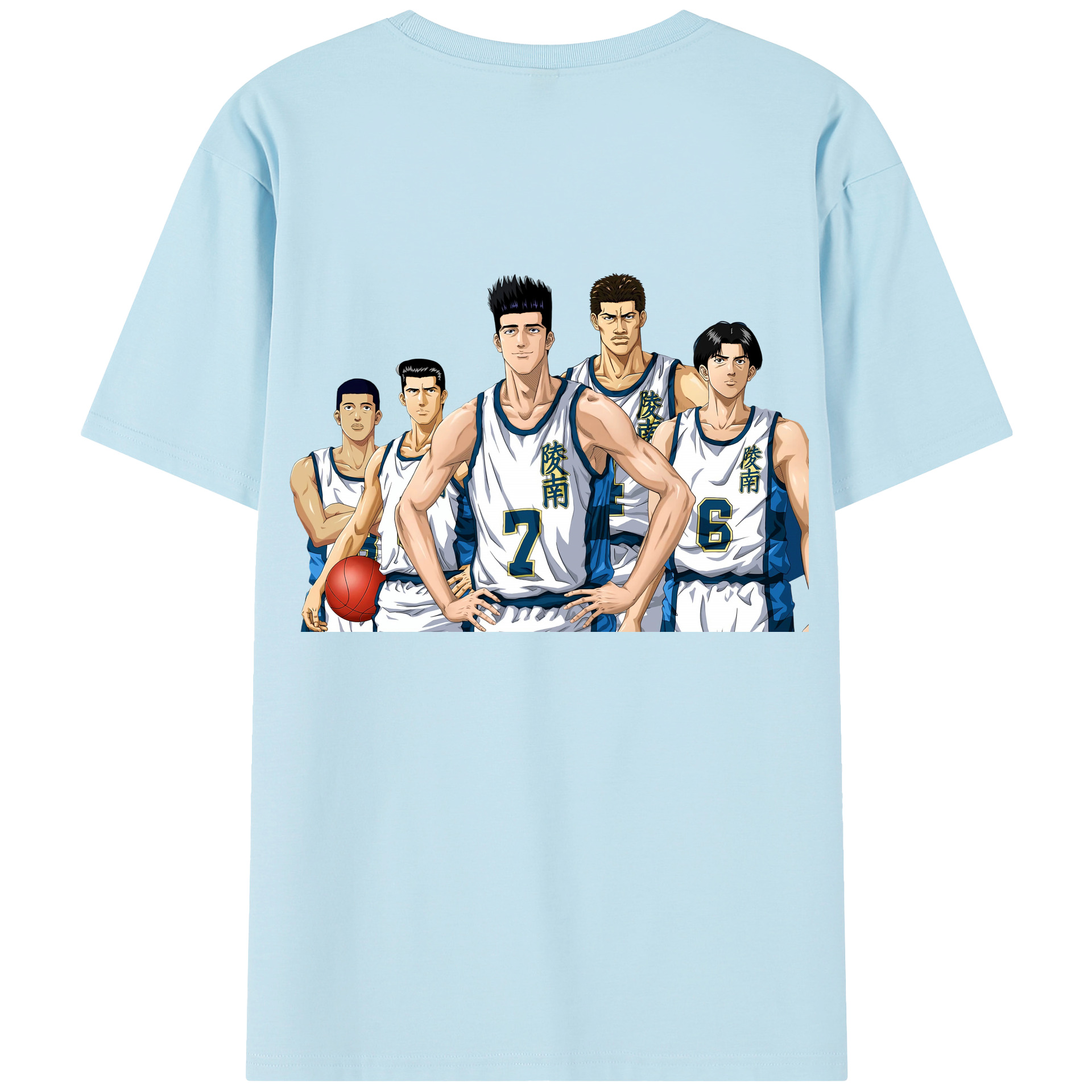 SLAM DUNK／スラムダンク 綿100％半袖Tシャツ（背面プリント）